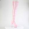 Pleaser - ADORE3850 Cuissardes à plateforme - Rose pastel Product image